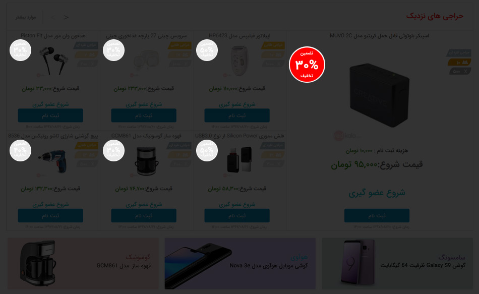 راهنمای ثبت نام در حراجی های آنلاین ردکالا