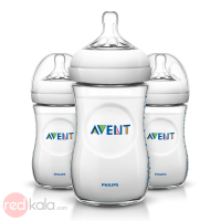شیشه شیر نچرال سه عددی 260ml اونت