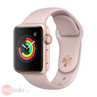 ساعت هوشمند اپل واچ 3 مدل 42mm Gold Aluminum Case with Pink Sand Sport Band