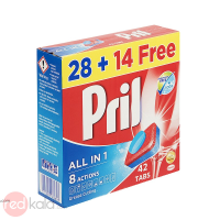 قرص ظرفشویی پریل مدل All In 1 بسته 42 عددی