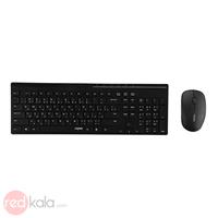  کیبورد و ماوس بی‌سیم رپو مدل X8100 با حروف فارسی 