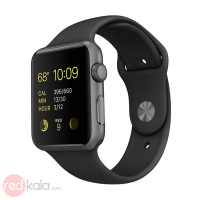 ساعت هوشمند اپل واچ سری 1 مدل 42mm Space Gray Aluminum Case with Black Sport Band