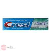خمیر دندان کرست سری 3D White مدل Exterme Mint